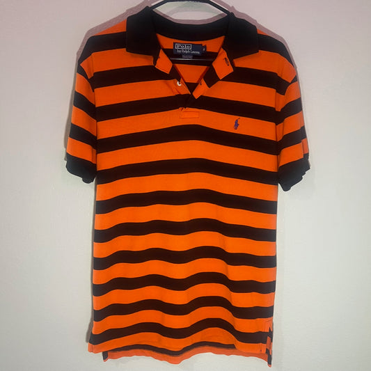 Spooky Stripe: Haunted Harvest Polo