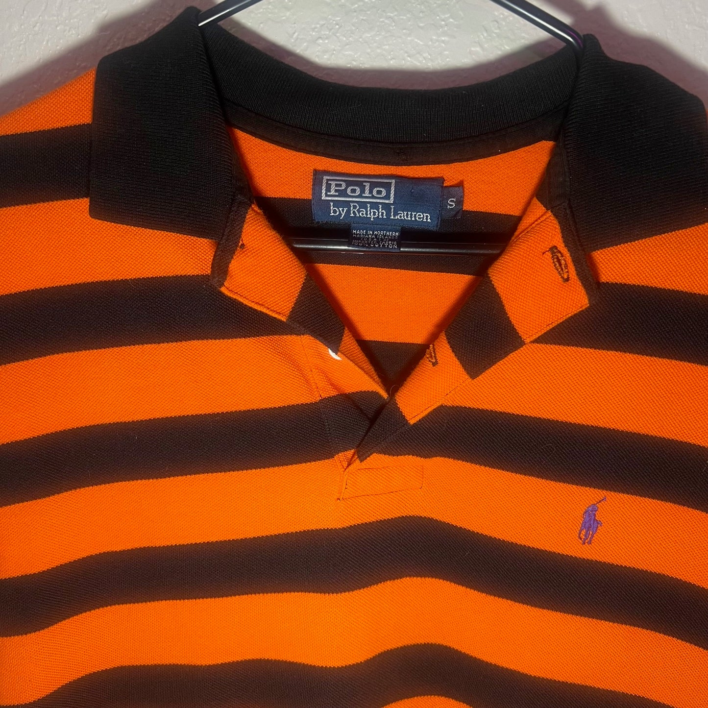 Spooky Stripe: Haunted Harvest Polo