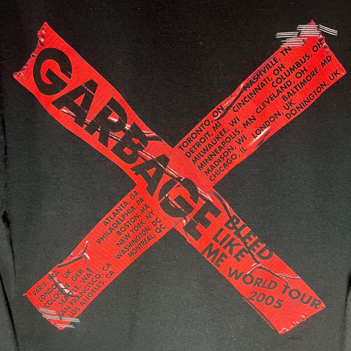 Garbage Bleed Like Me Tour Tee