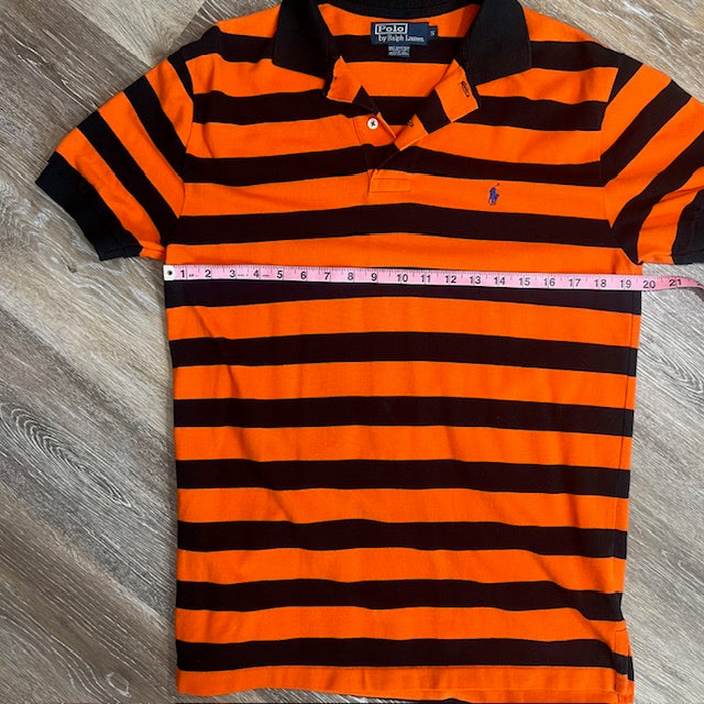 Spooky Stripe: Haunted Harvest Polo