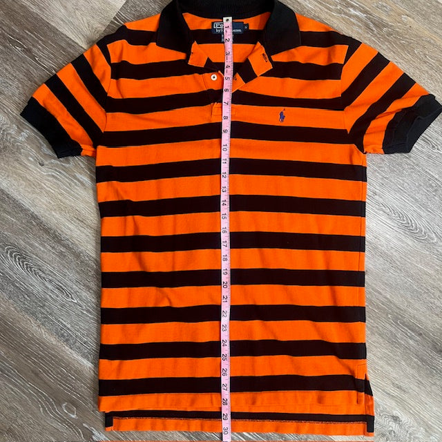Spooky Stripe: Haunted Harvest Polo