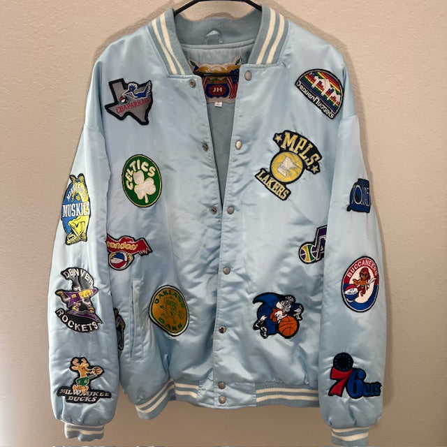 Jeff Hamilton NBA Patch Harwood Classics Satin Jacket