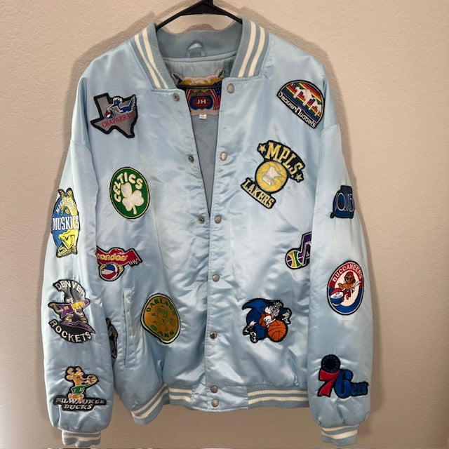 Jeff Hamilton NBA Patch Harwood Classics Satin Jacket