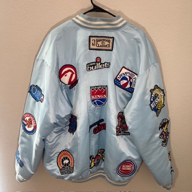 Jeff Hamilton NBA Patch Harwood Classics Satin Jacket
