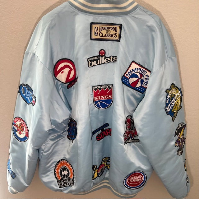 Jeff Hamilton NBA Patch Harwood Classics Satin Jacket