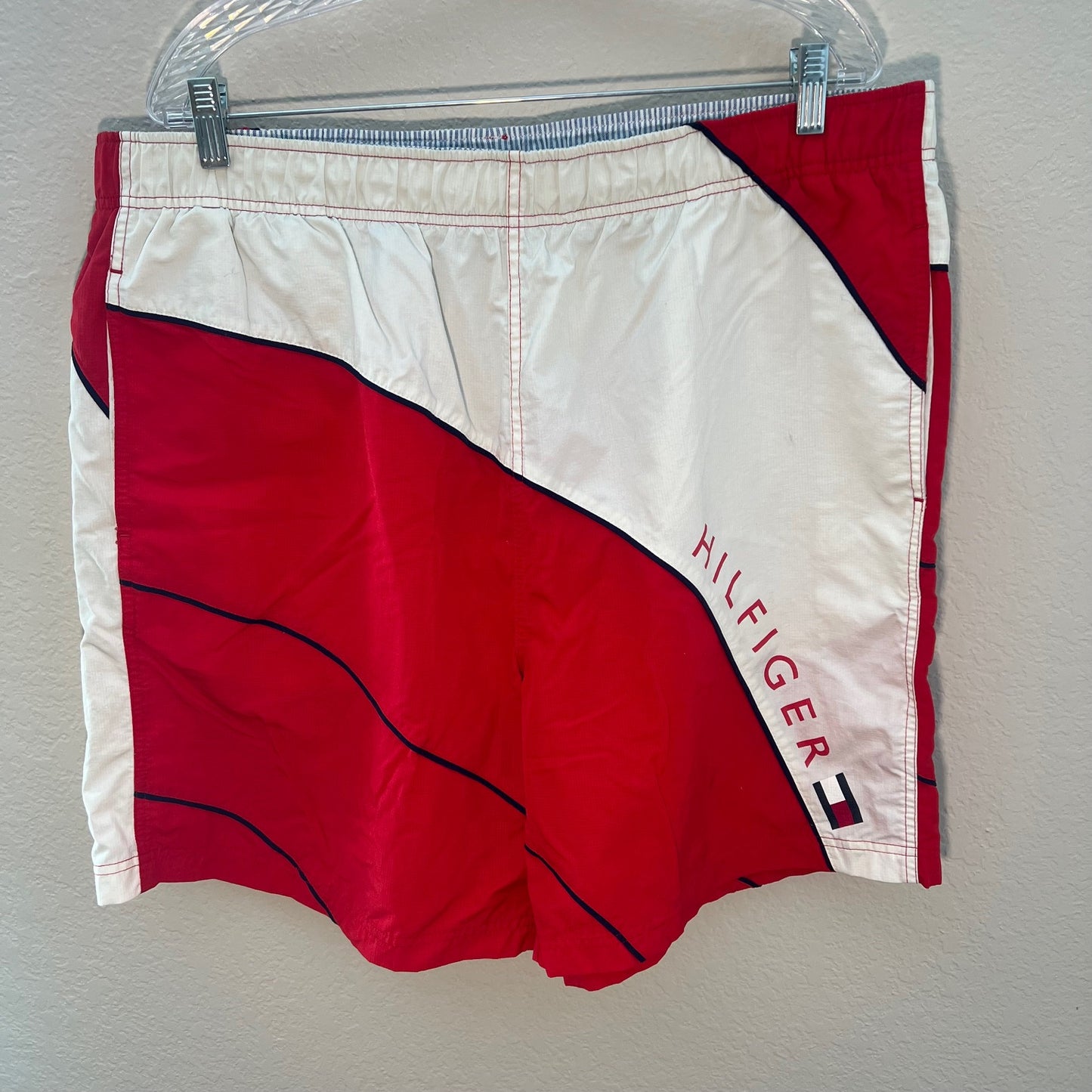 Tommy Hilfiger Red and White Boardshorts