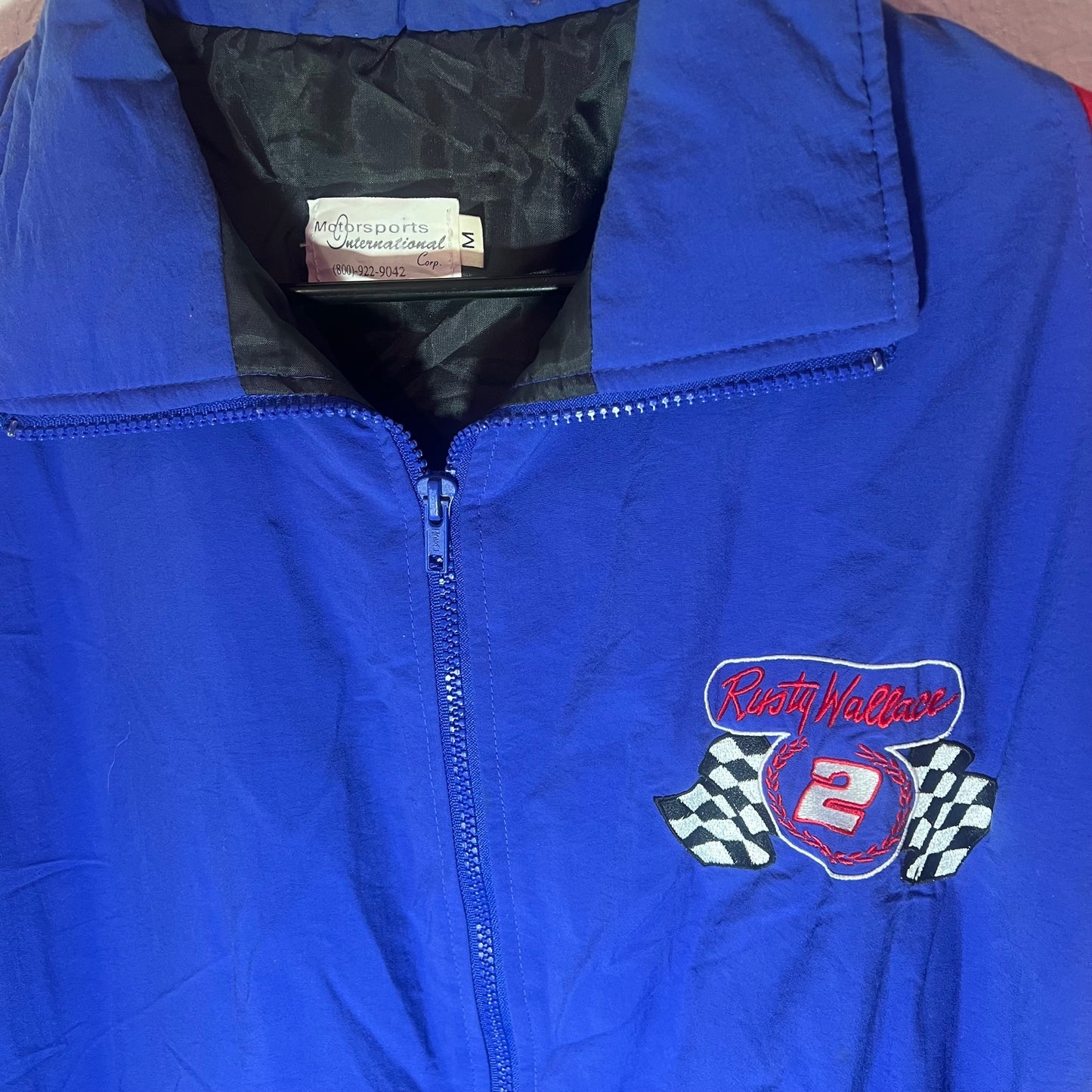 Vintage Rusty Wallace #2 Miller Lite NASCAR Racing Jacket